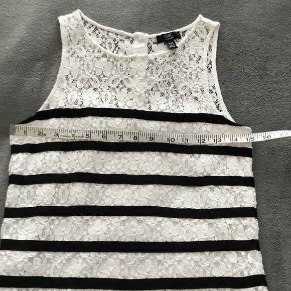 CHIC by Jacob White Lace Tank - Picture 7 of 9